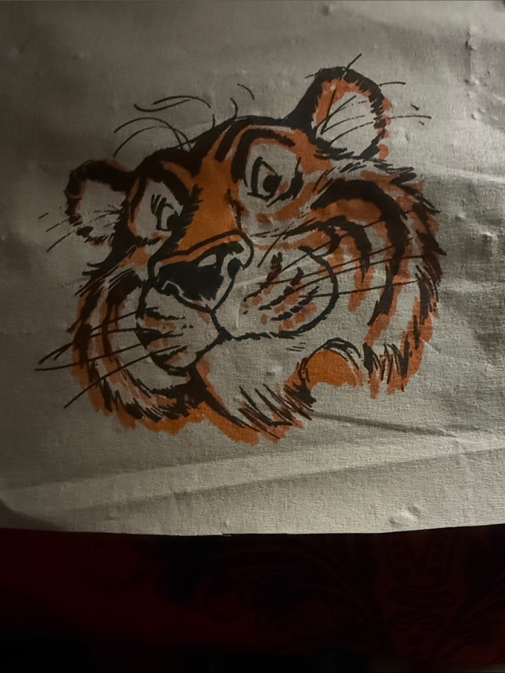 Esso promo 1960s EXTREMELY RARE thick paper towel. “PUT A TIGER IN YOUR TANK”